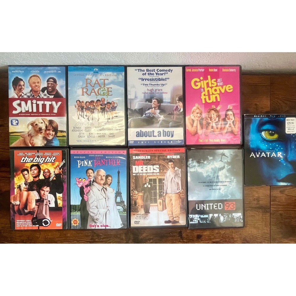 DVD Movie Set-9 Films -Avatar Adam Sandler Steve Martin Sarah Jessica Parker-Fun